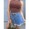 DŽÍNOVÁ SUKNĚ S PÁSKEM WILD DENIM
