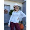 TRIKO S DLOUHÝM RUKÁVEM PEPLUM CHIC