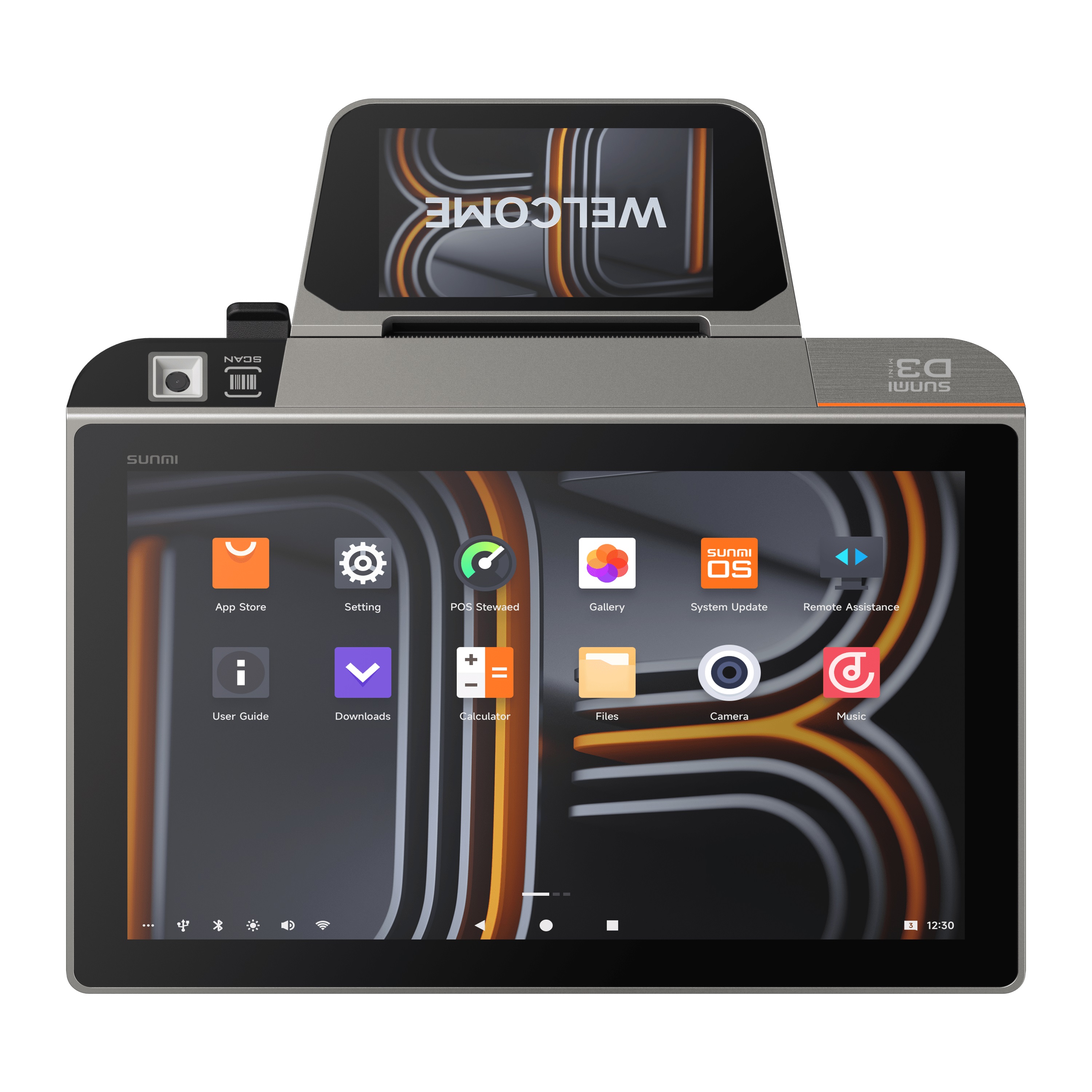 Sunmi D3 Mini – kompaktní 10,1" Android pokladna s tiskárnou, NFC a skenerem