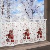 DELINDO LIFESTYLE "ELCHE" okenní vánoční záclona 120x45  cm 1ks