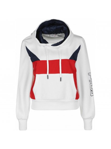 FILA Pippa Cropped Kapuzenpullover Damen weiss 74741801 front xy2000zoom