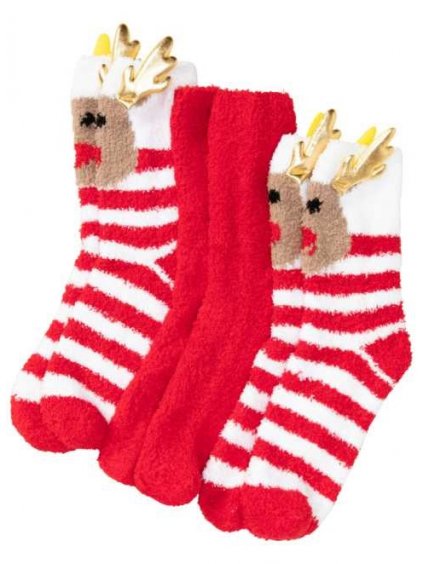 BONPRIX vánoční ponožky 3 ks