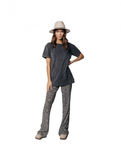 COLOURFUL REBEL »Nadine Small Leopard Flare Pants« kalhoty