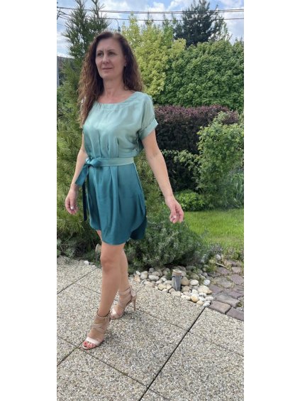 Zelené ombré šaty