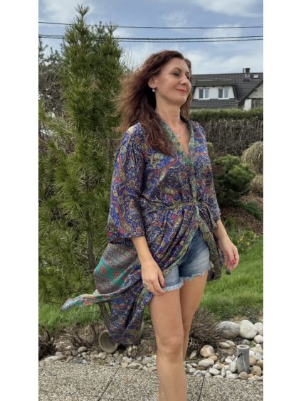 Kimono Modrý ornament