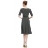 Strečové tmavě šedé šaty pro každou příležitost