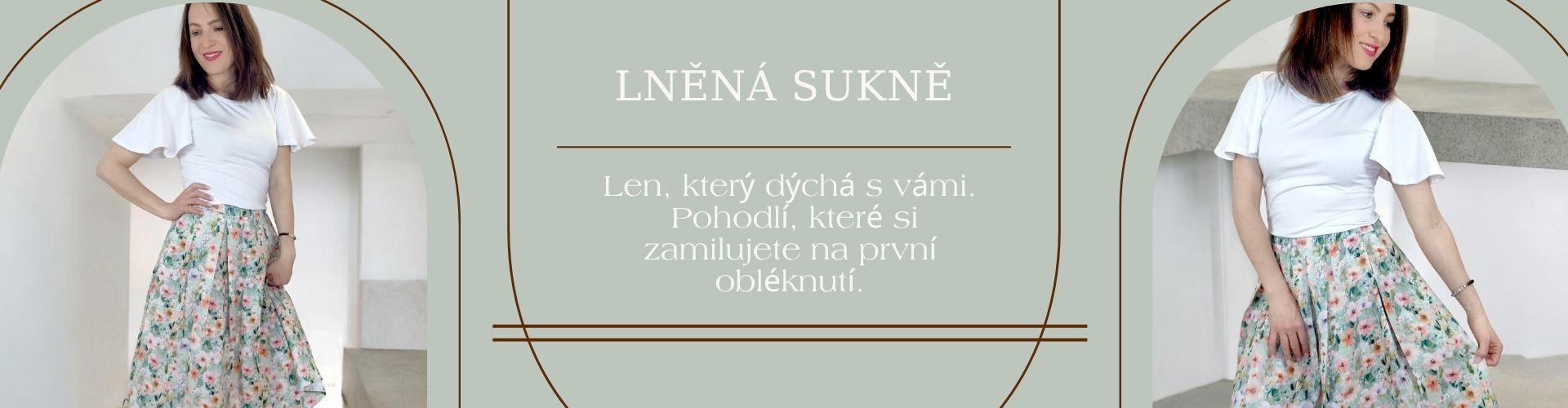 lněná sukně