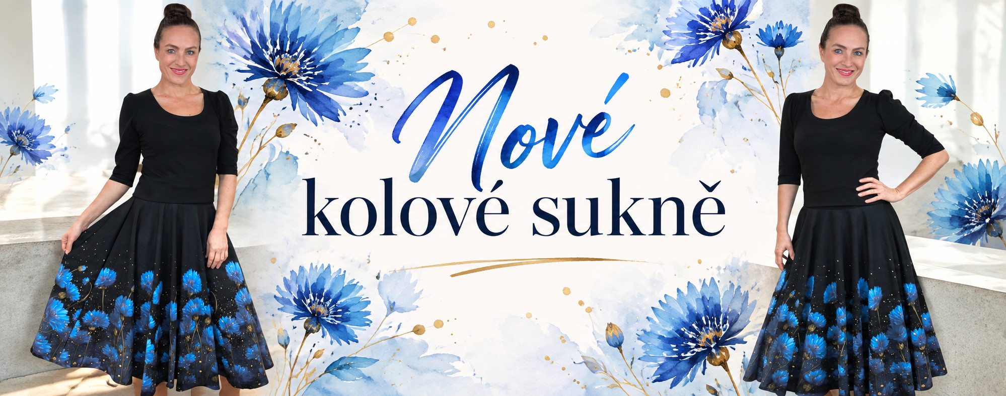 modra kolova sukne