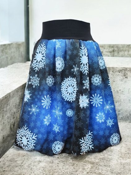 zimní sukně vločky