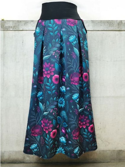 dlouhá zimní sukně