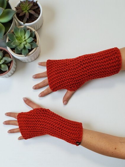 terracotta návleky na ruce