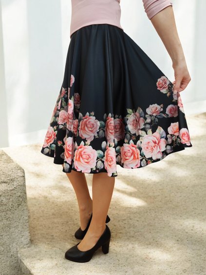 kolová zimní sukně