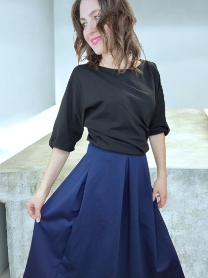 Modrá sukně do pasu LESLIE NEW