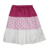 Dívčí sukně volánová - bílo růžová