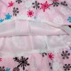 Dětská sukně / dívčí sukně růžová, vločky