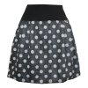 Balonová sukně, šedá s puntíky, kapsy