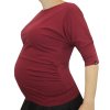 Bavlněné těhotenské dámské tričko, 3/4 rukávek