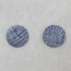Náušnice buttonky, světle modré