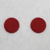 Náušnice buttonky, červené