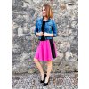 Sytě růžová dílová půlkolová sukně DANIELA