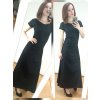 černé dlouhé dámské šaty