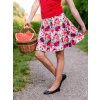 Půlkolová sukně HEIDY, šípkové růže