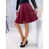 Vínově červená půlkolová sukně HEIDY