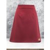 Vínově červená áčková sukně do pasu LEA