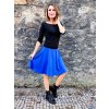 Modrá půlkolová sukně HEIDY