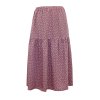 Letní volánová sukně LENON, starorůžová s puntíky