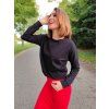 volná mikina Elodie černá na modelce