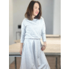 volná mikina Elodie světle šedá na modelce