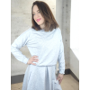 mikina Elodie světle šedá matching set se sukní