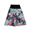 Půlkolová sukně HEIDY, barevné květy