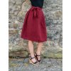 zavinovací vínová sukně