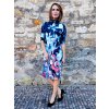Bavlněné dámské volné šaty POLLY, roláček, Kubismus