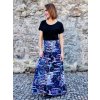 Boho sukně do pasu LUISANA, modro fialová