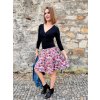 Půlkolová sukně HEIDY, barevné podzimní listy