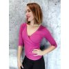Růžové dámské tričko ROSA s 3/4 rukávky