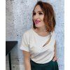 dámské volné tričko bílé moderní střih