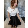 černá zavinovací dámská sukně