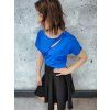 dámské volné tričko JENU modré outfit