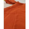Bavlněné šaty AUDREY EQUAL, rovná kapsa, Terracotta