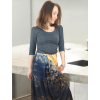 antracitové tričko BAYO s 3/4 rukávem outfit