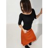 sukěn kapsy oranžová