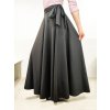 dlouhá kolová zavinovací sukně GRETA maxi černá