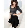 černá midi balonová sukně Attica outfit