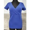 tričko V výstřih modré