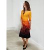 žluto oranžové dámské šaty
