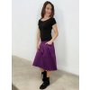 fialová sukně kapsy